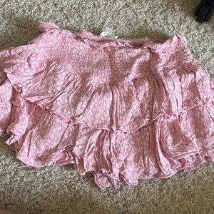 Pink Ruffled Skirt